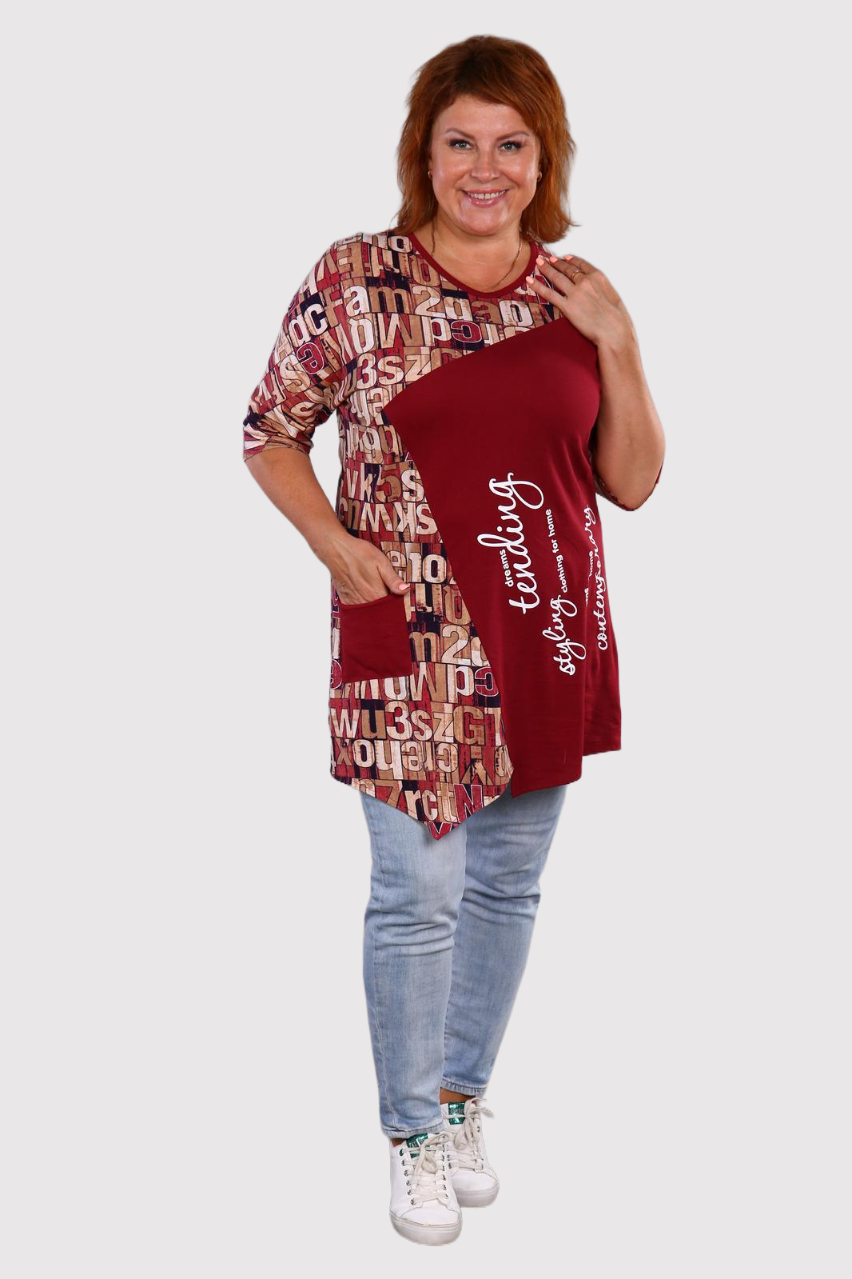 Марчелла - туника бордо