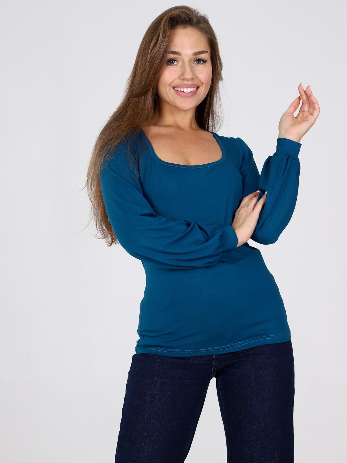 Шарлиз - лонгслив петроль