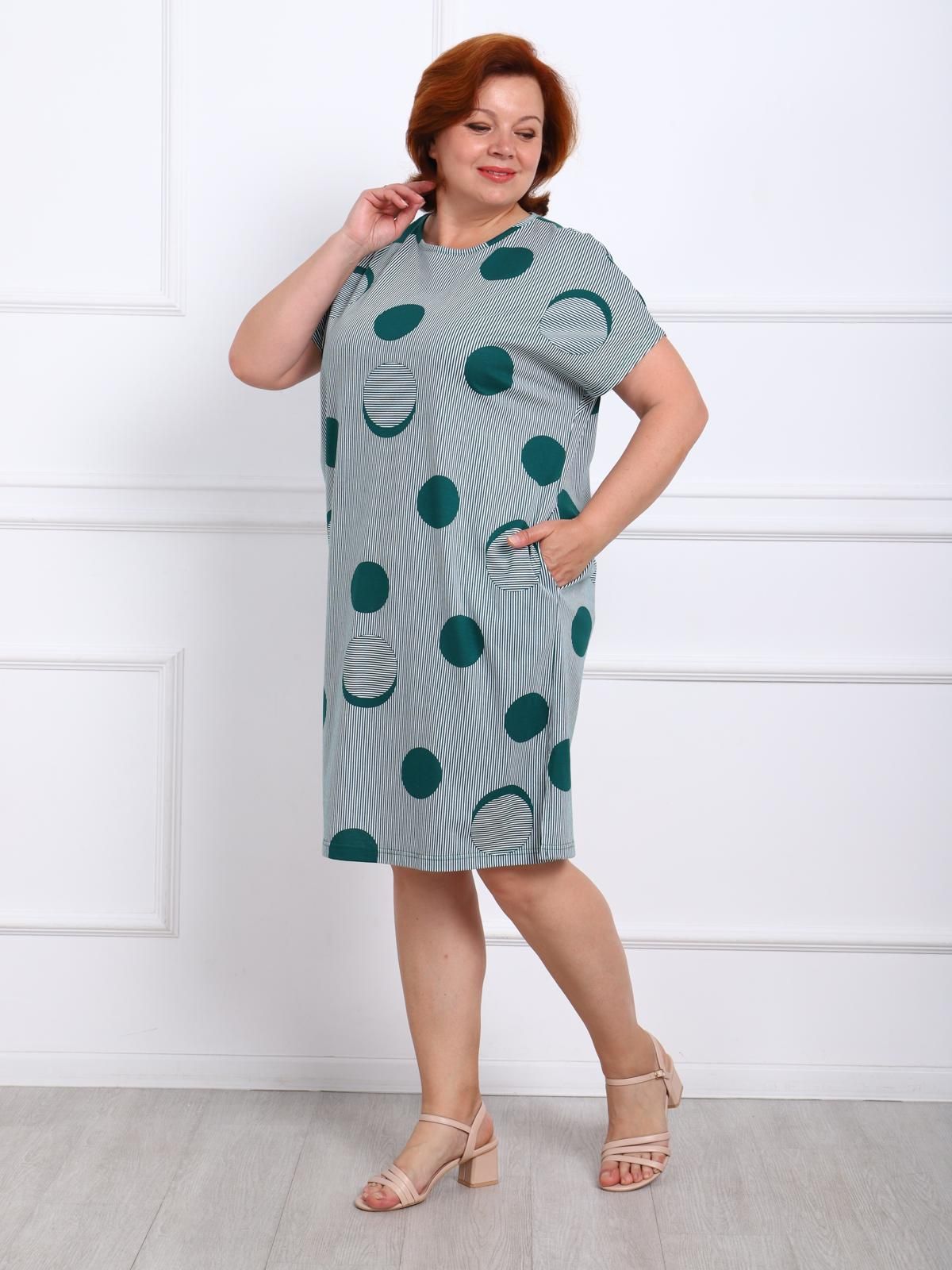 Джустина - туника зеленый