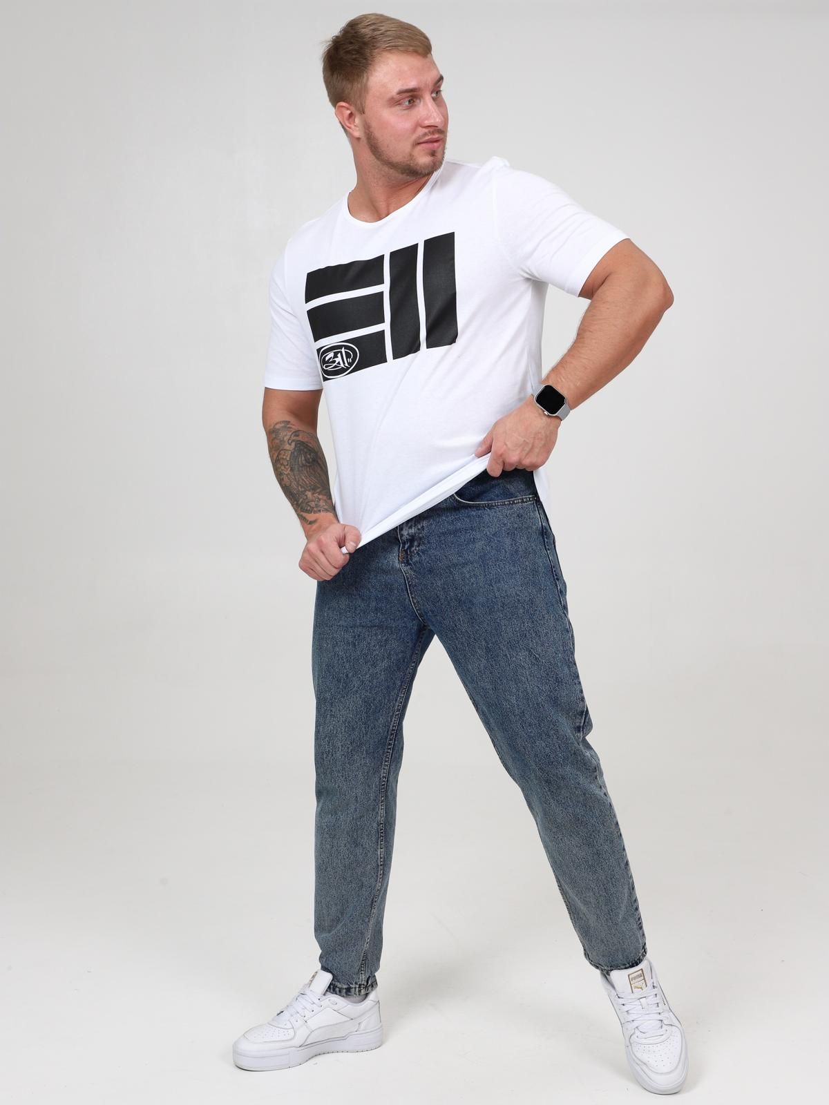 Маркировка - футболка белый