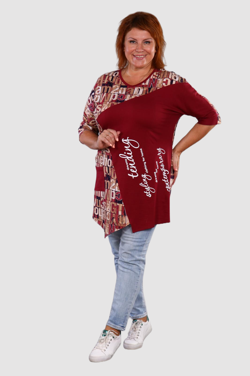 Марчелла - туника бордо