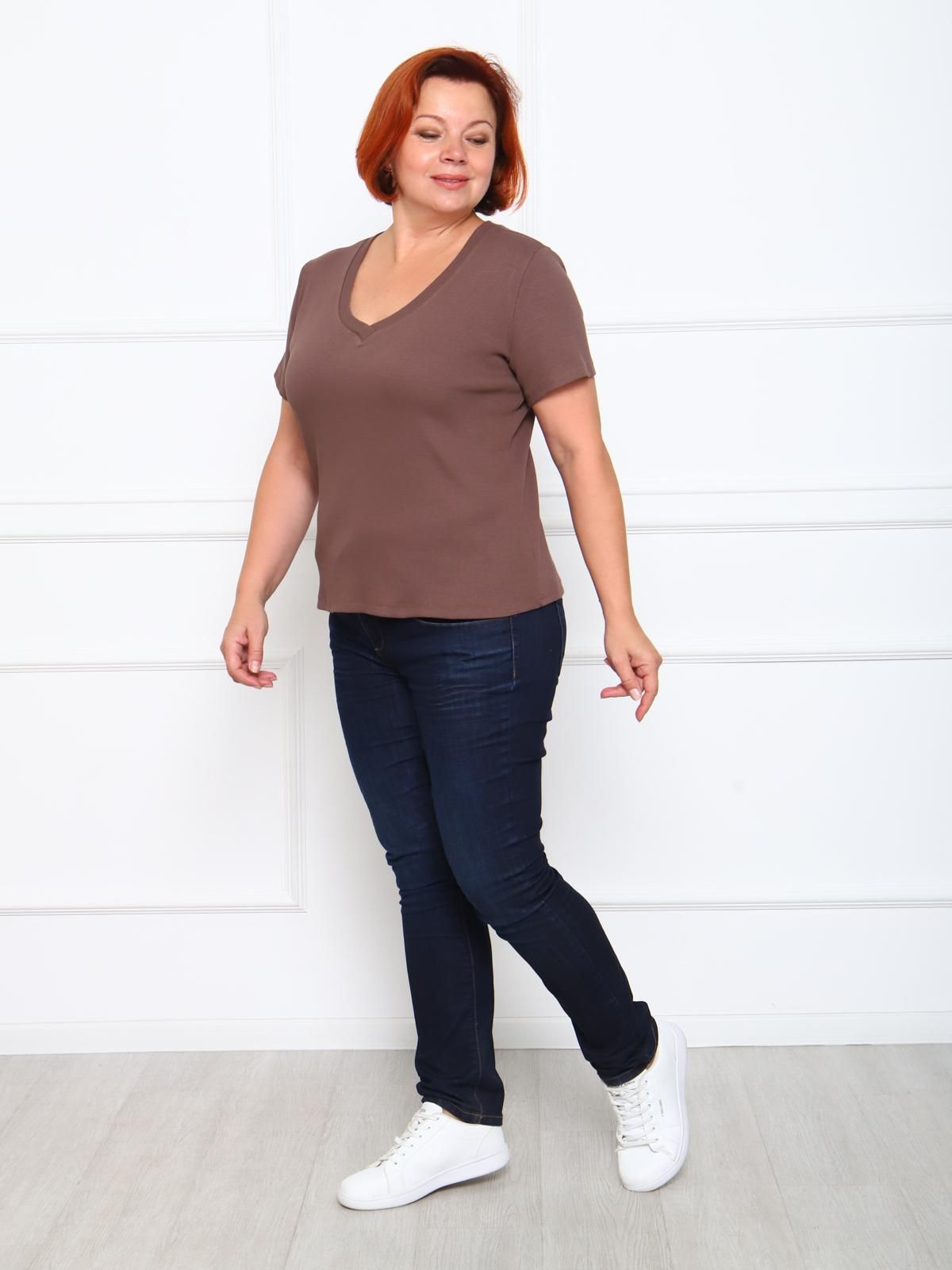 Дубль - футболка капучино