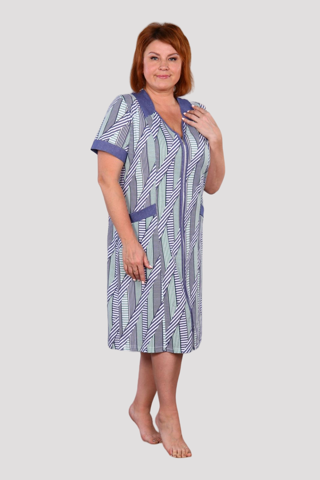 Селена - халат синий