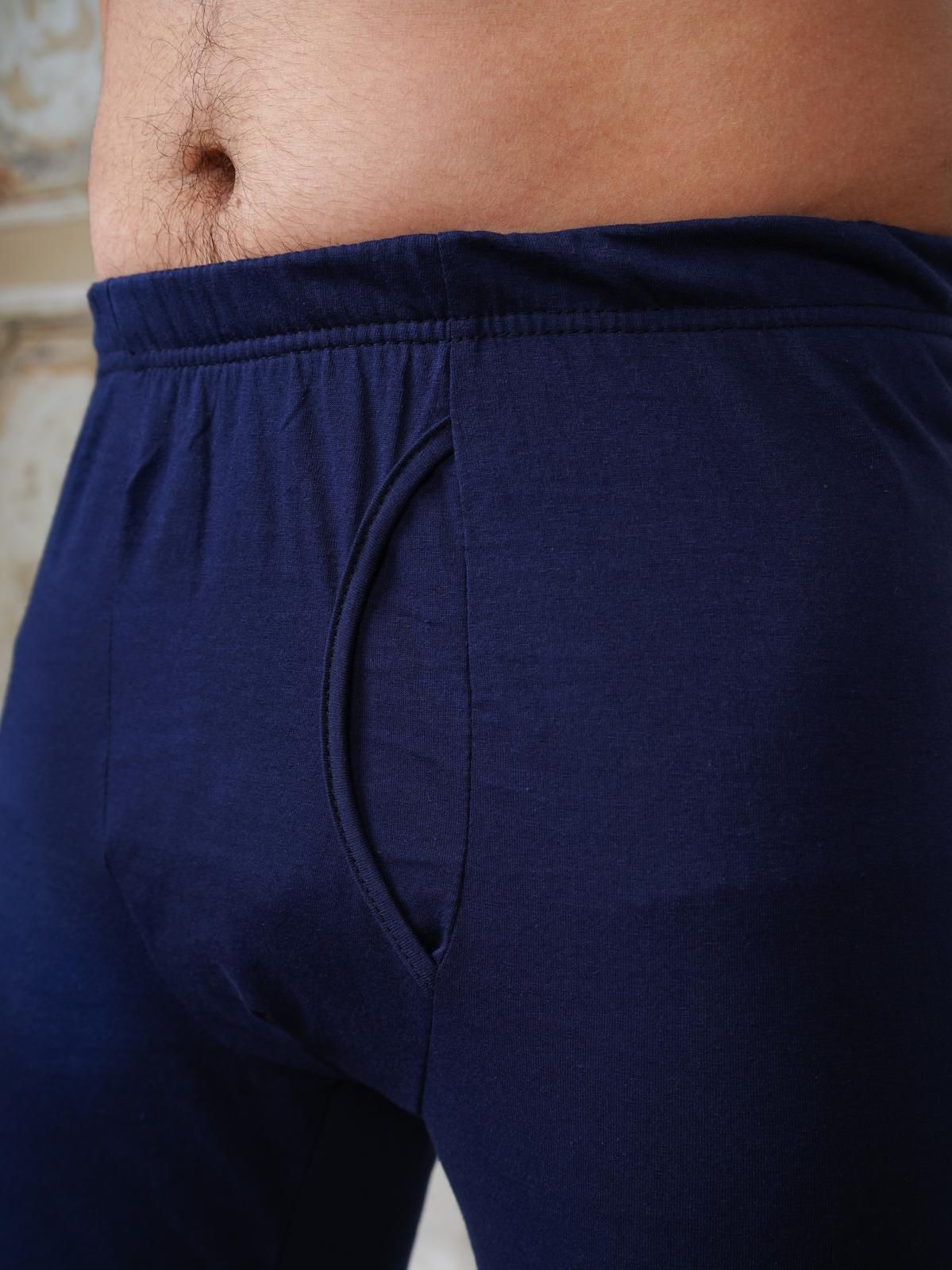 Нат. бел. - пижама синий