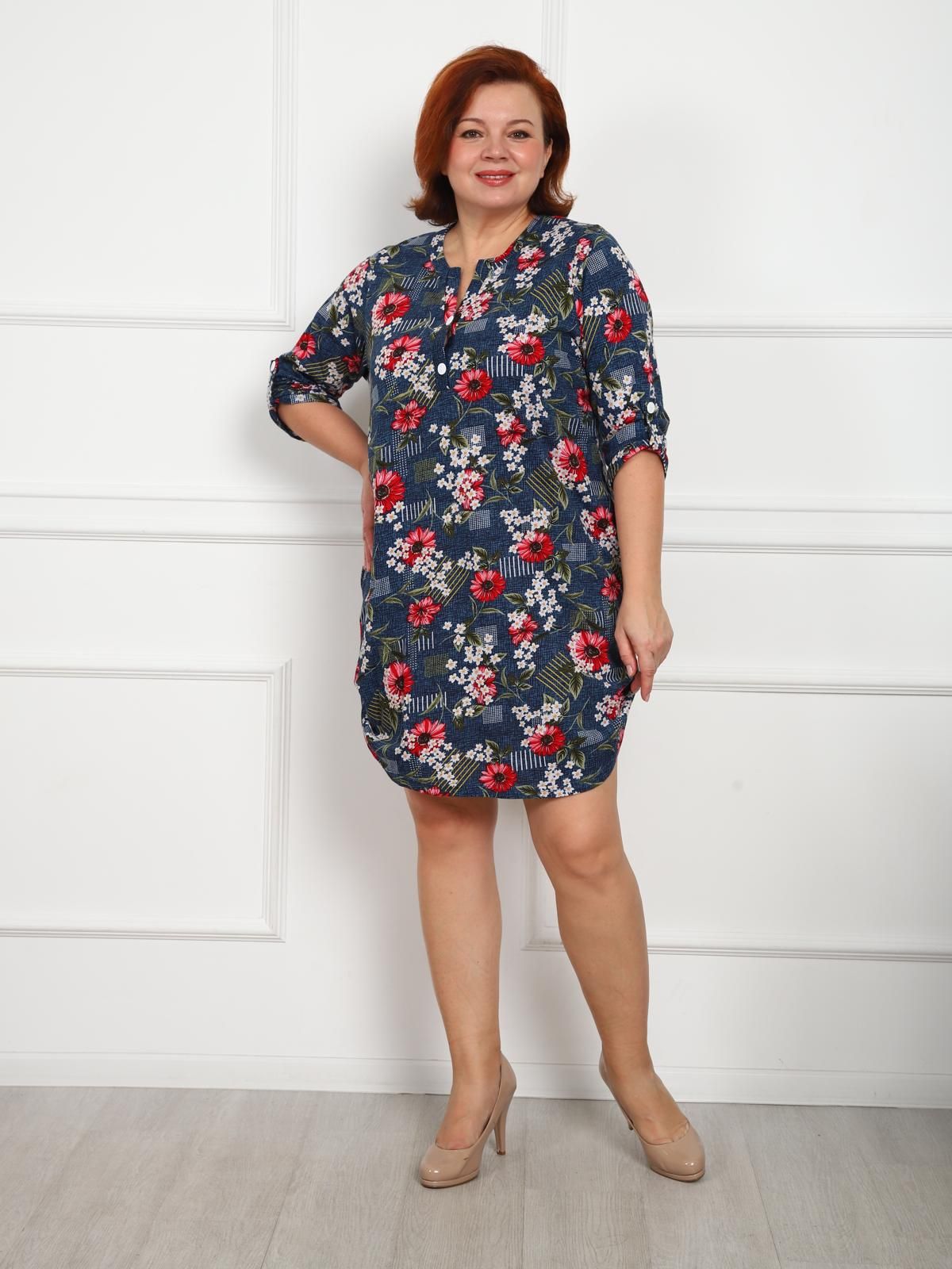 Диора - туника индиго