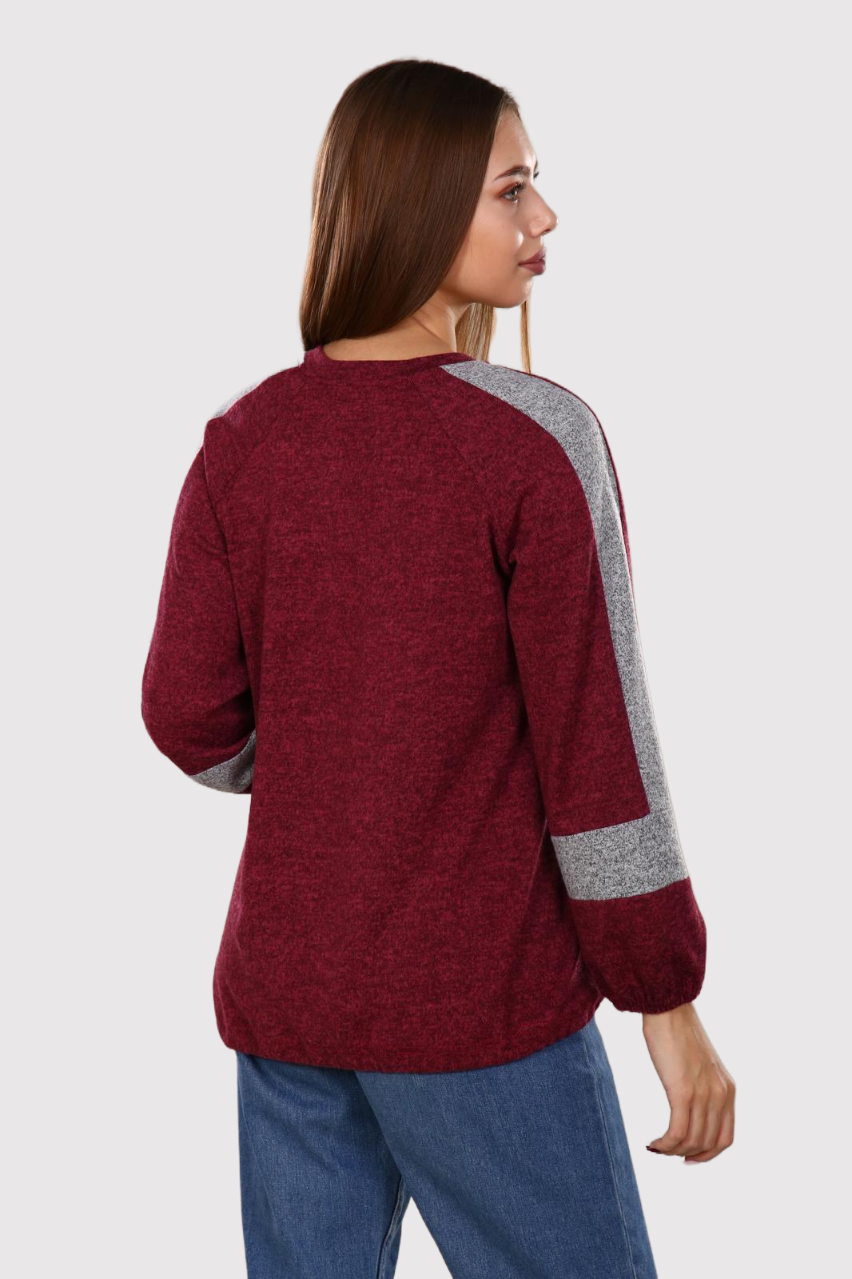 Бис - джемпер бордовый