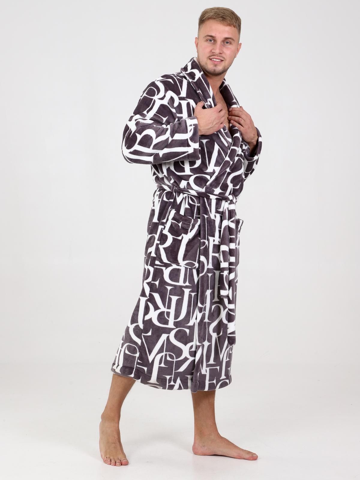 Мистер - халат буквы коричневый
