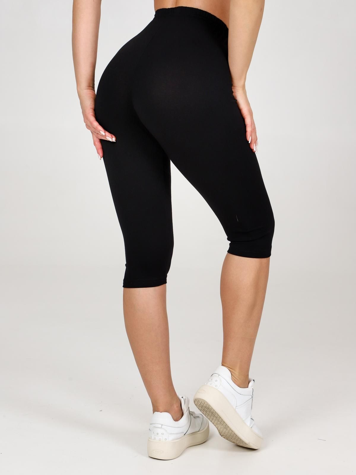 Фитнес - бриджи черный