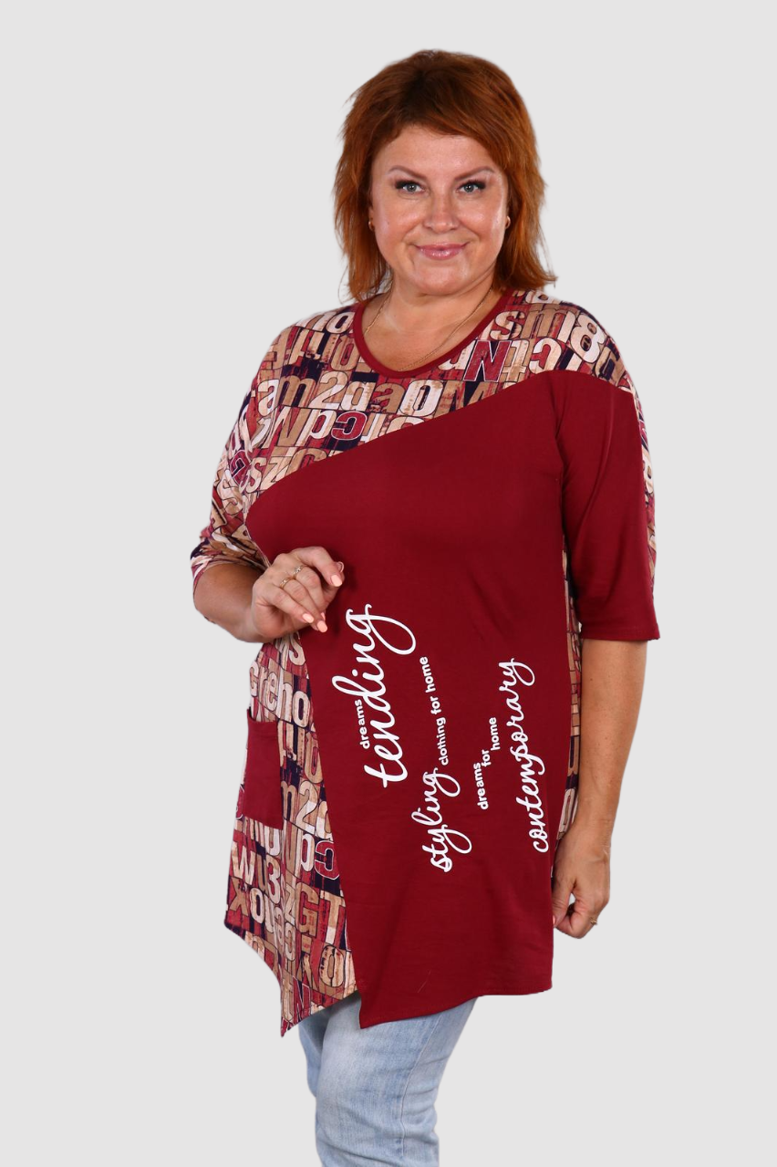 Марчелла - туника бордо