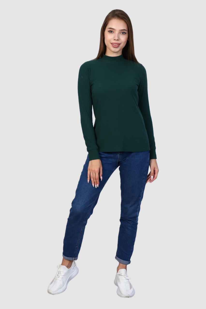 Рута - водолазка изумруд