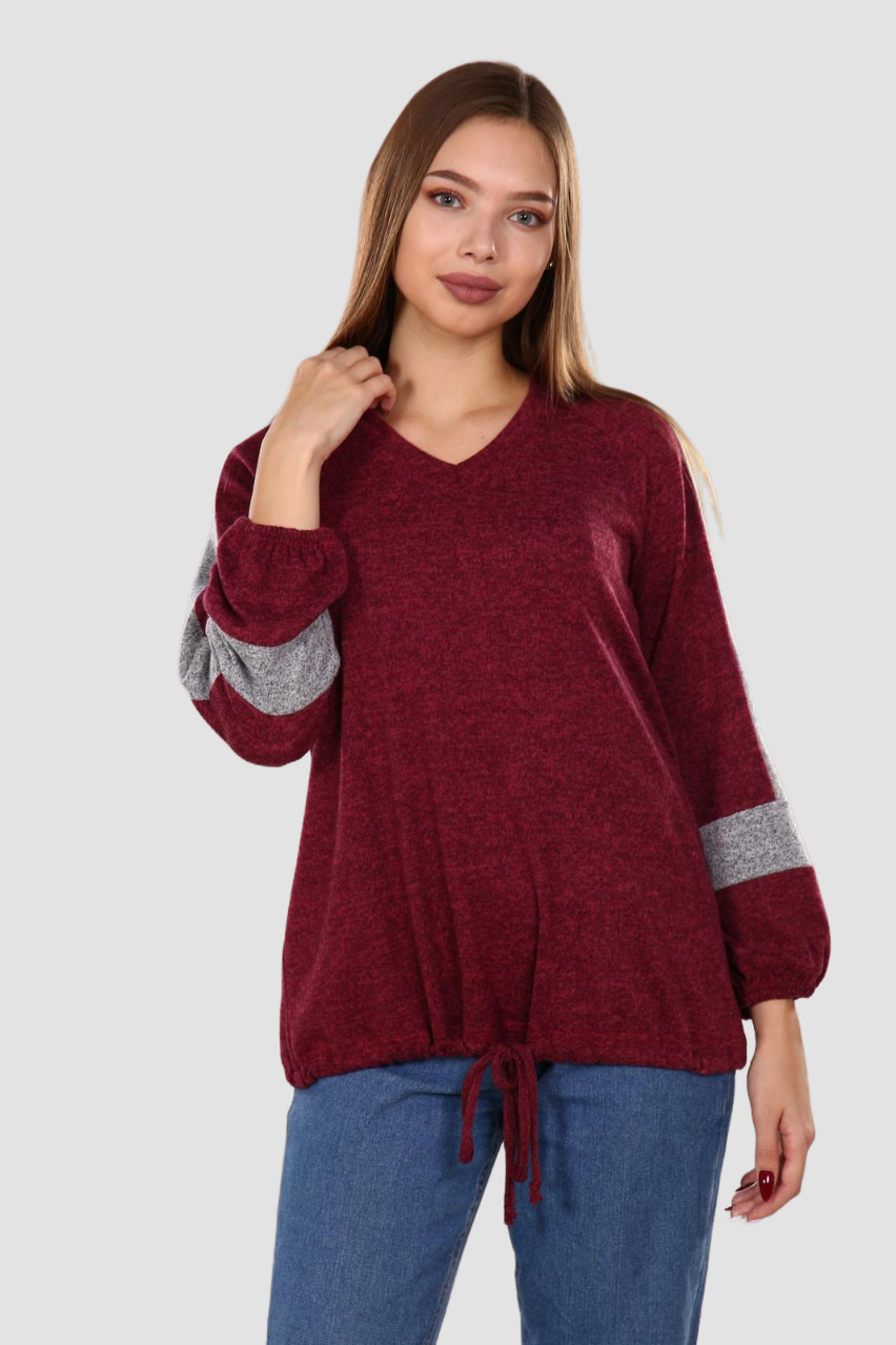 Бис - джемпер бордовый