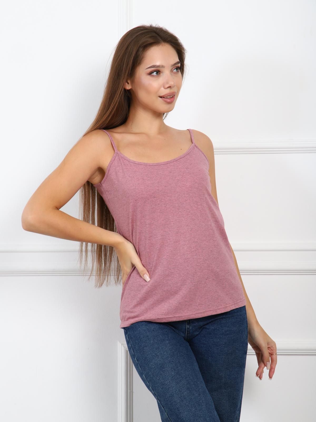 Долси - майка розовый меланж