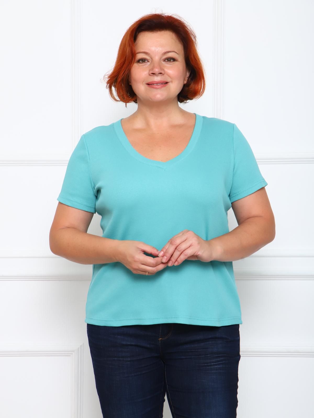 Дубль - футболка бирюзовый