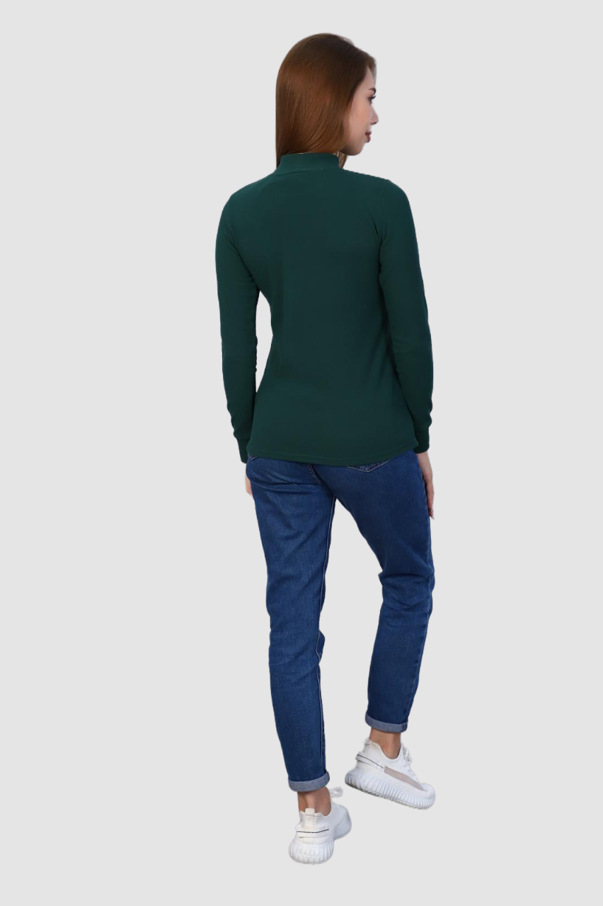 Рута - водолазка изумруд