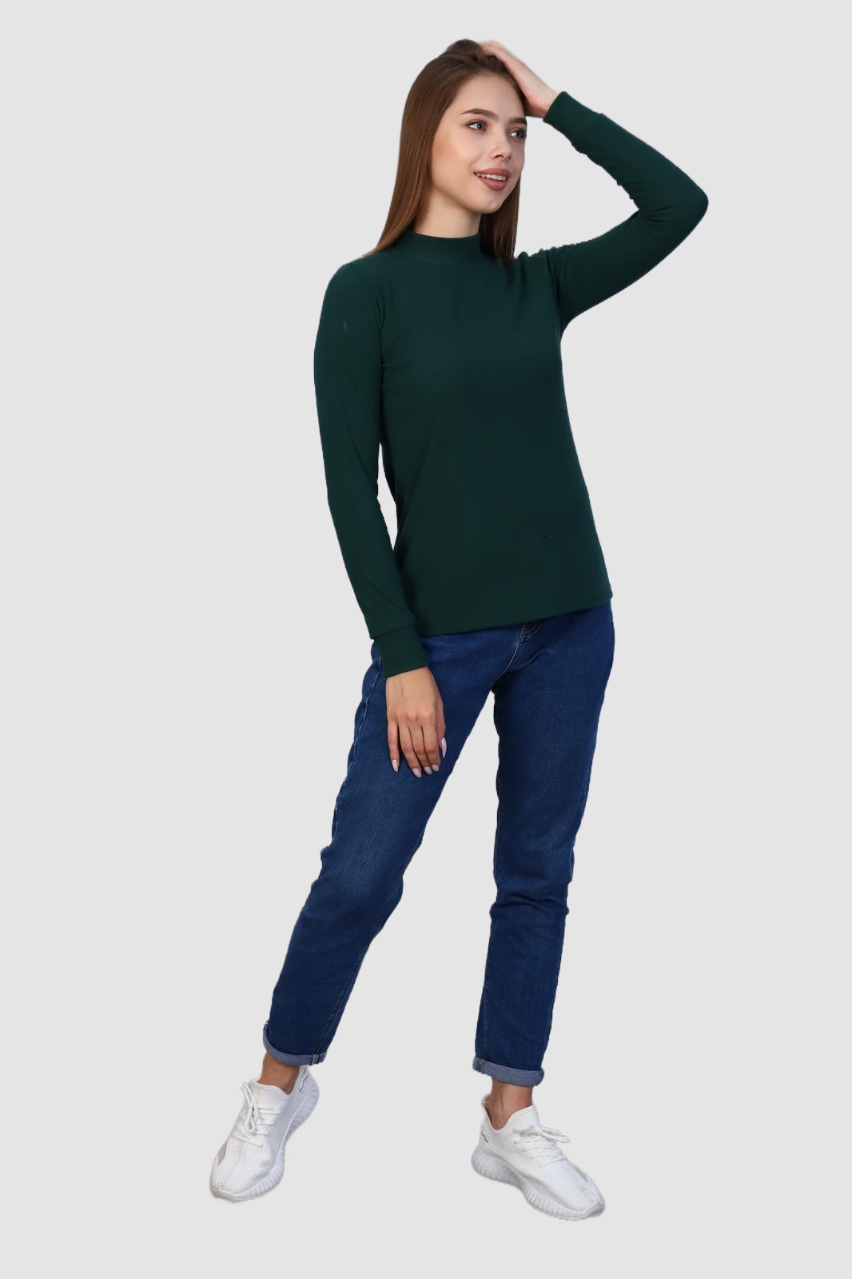 Рута - водолазка изумруд