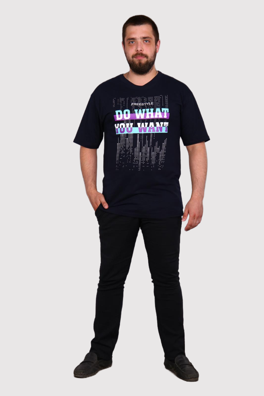 Эддисон - футболка синий