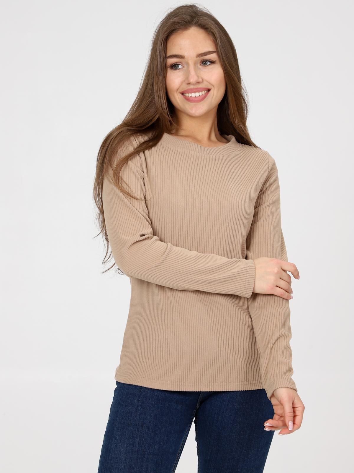 Сэнди - лонгслив бежевый