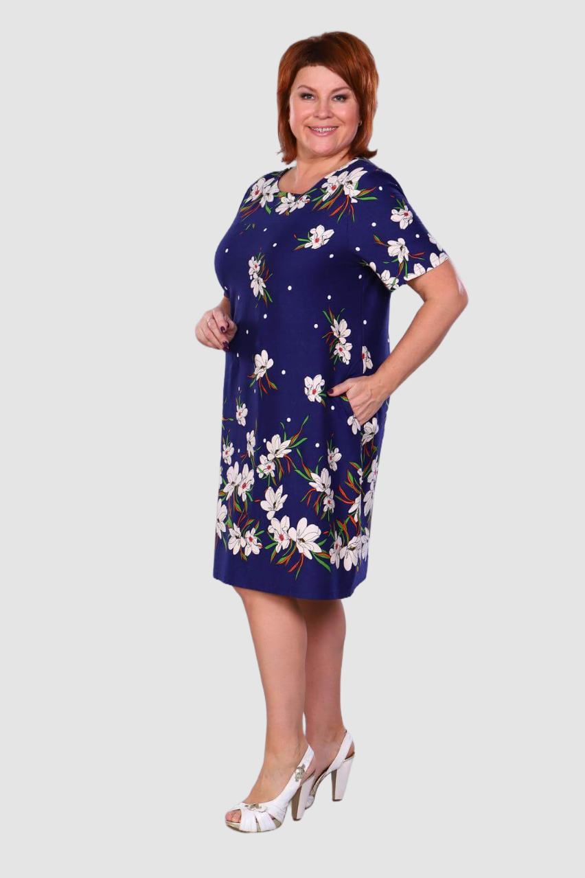 Королева - туника синий