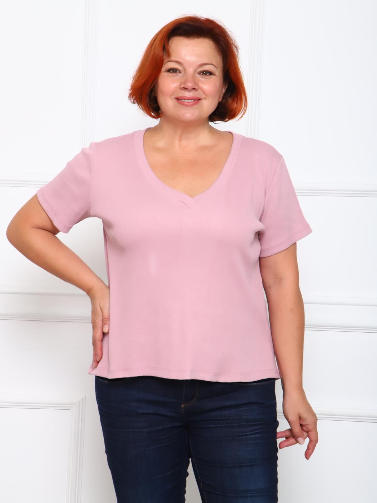 Дубль - футболка малиновый