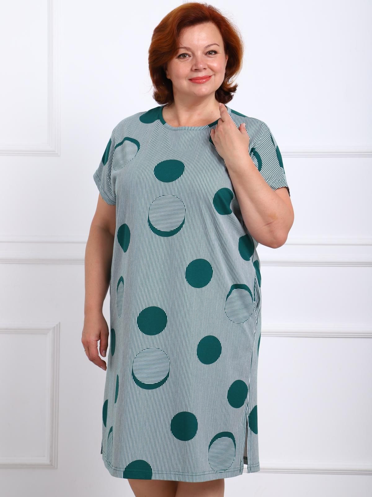 Джустина - туника зеленый