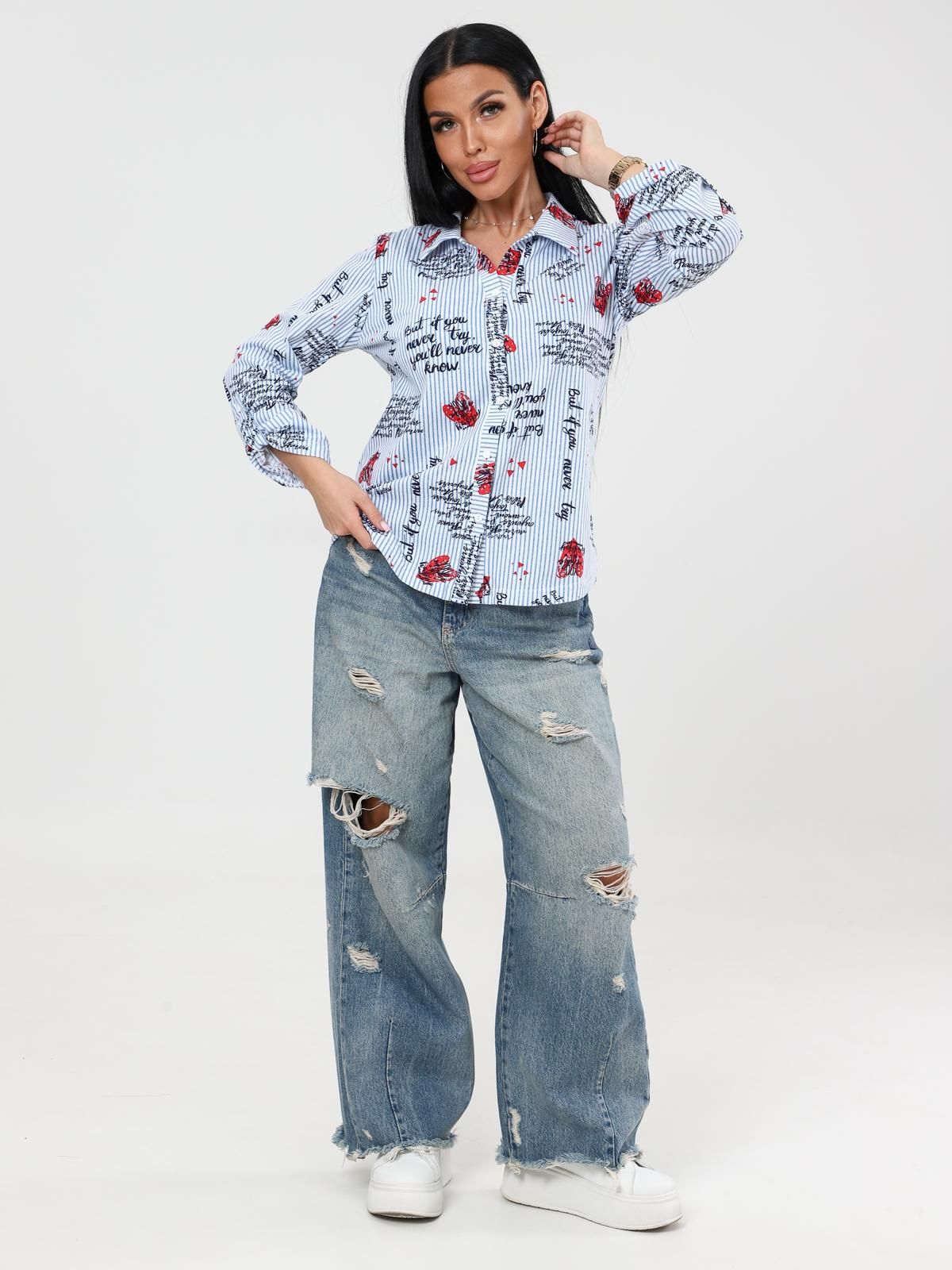 Ковыль - рубашка полоска