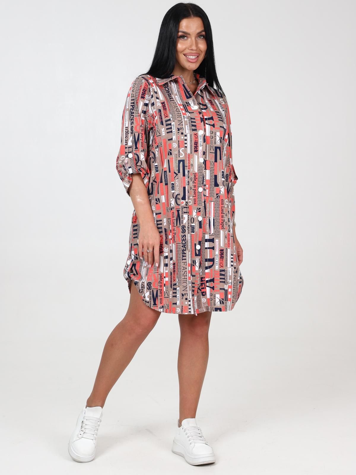 Элизабет - туника коричневый