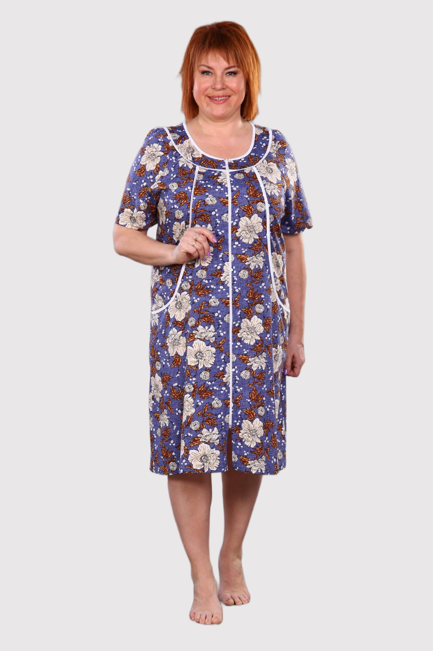Римма - халат синий