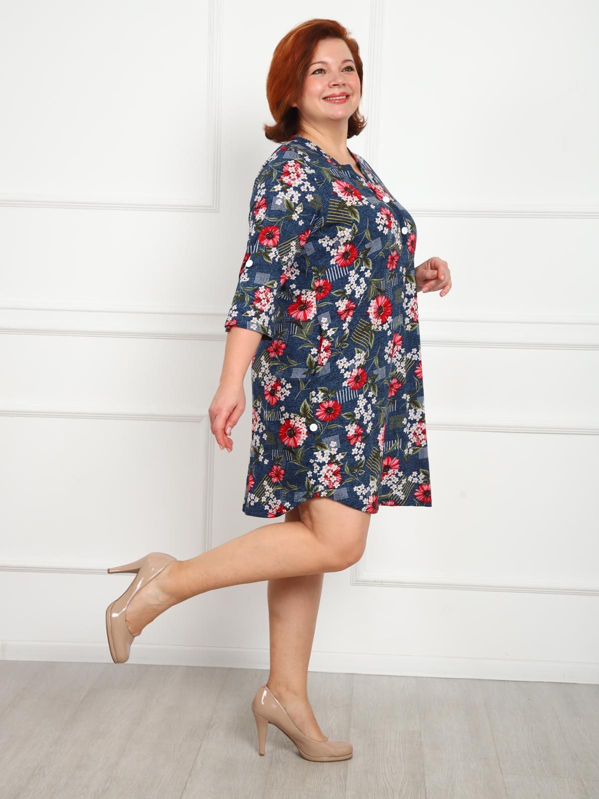 Диора - туника индиго