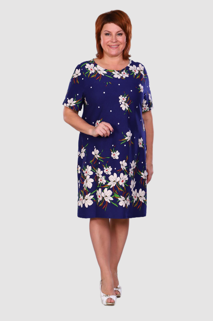 Королева - туника синий