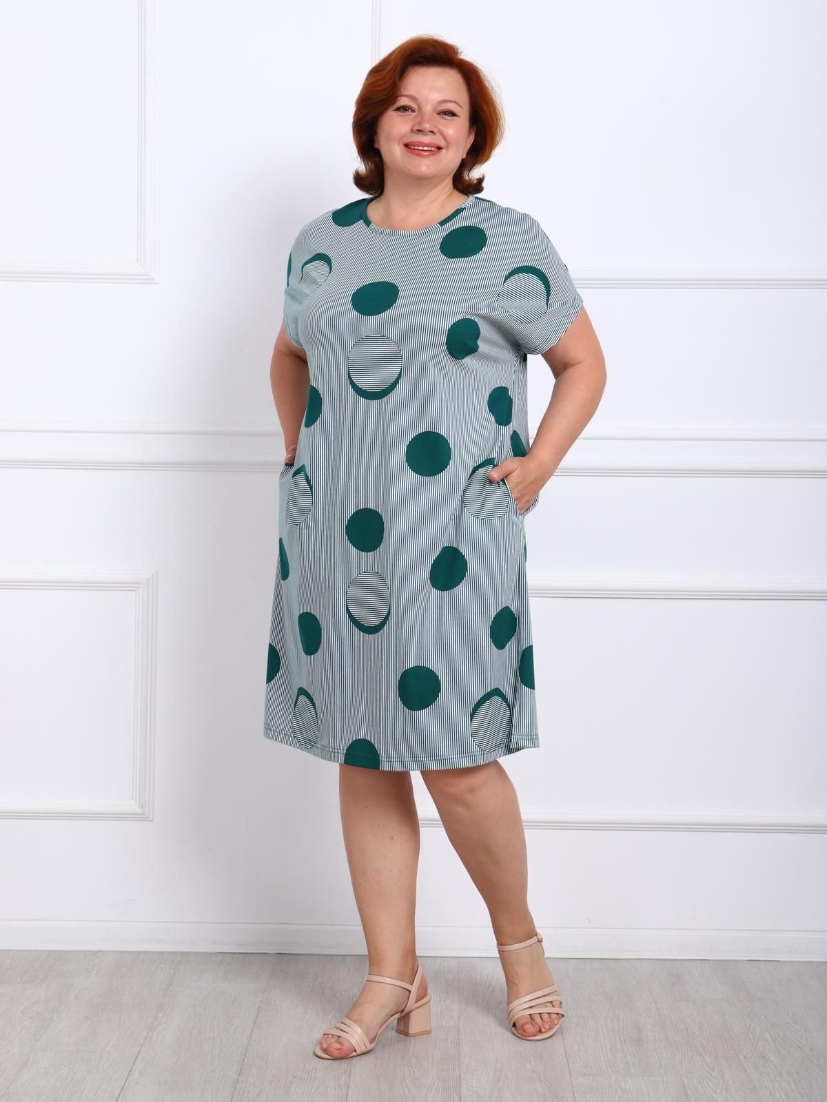 Джустина - туника зеленый