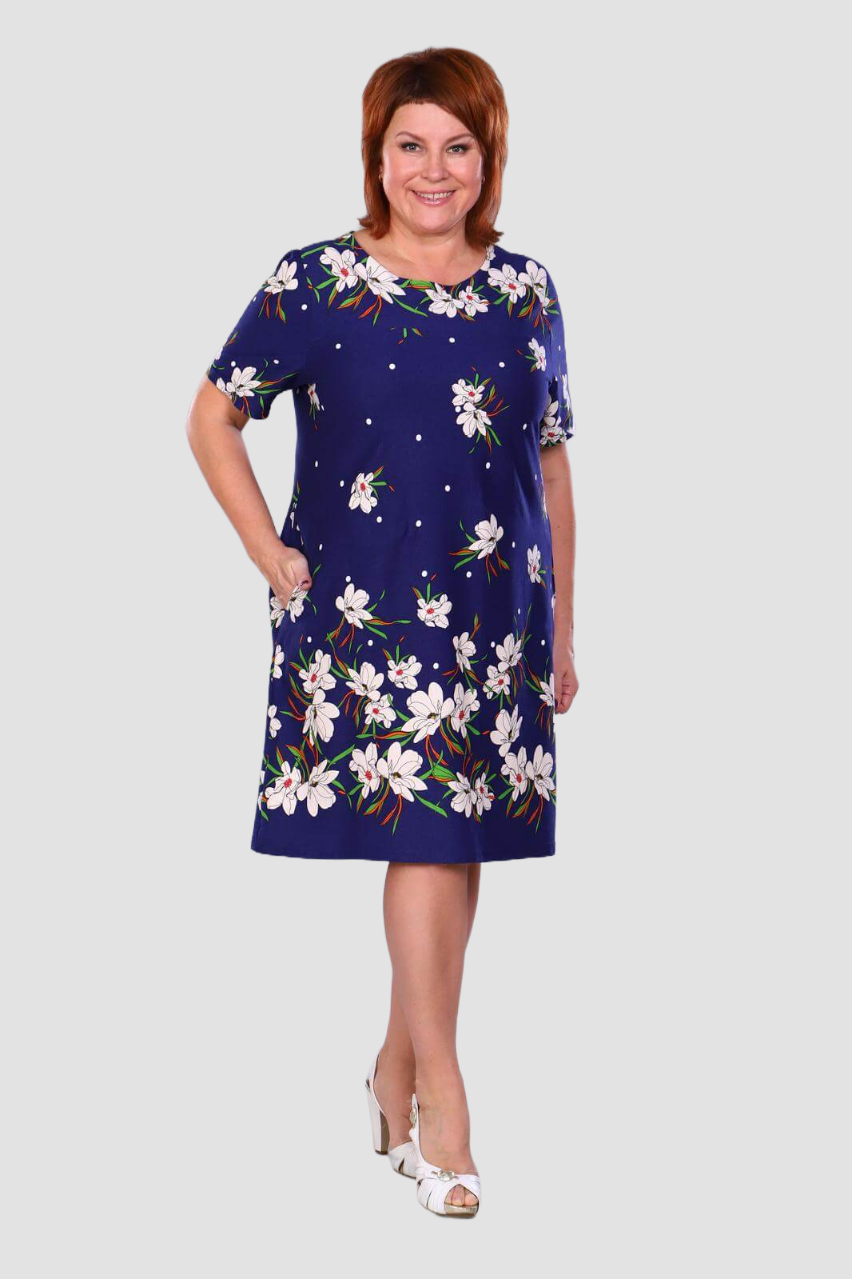 Королева - туника синий