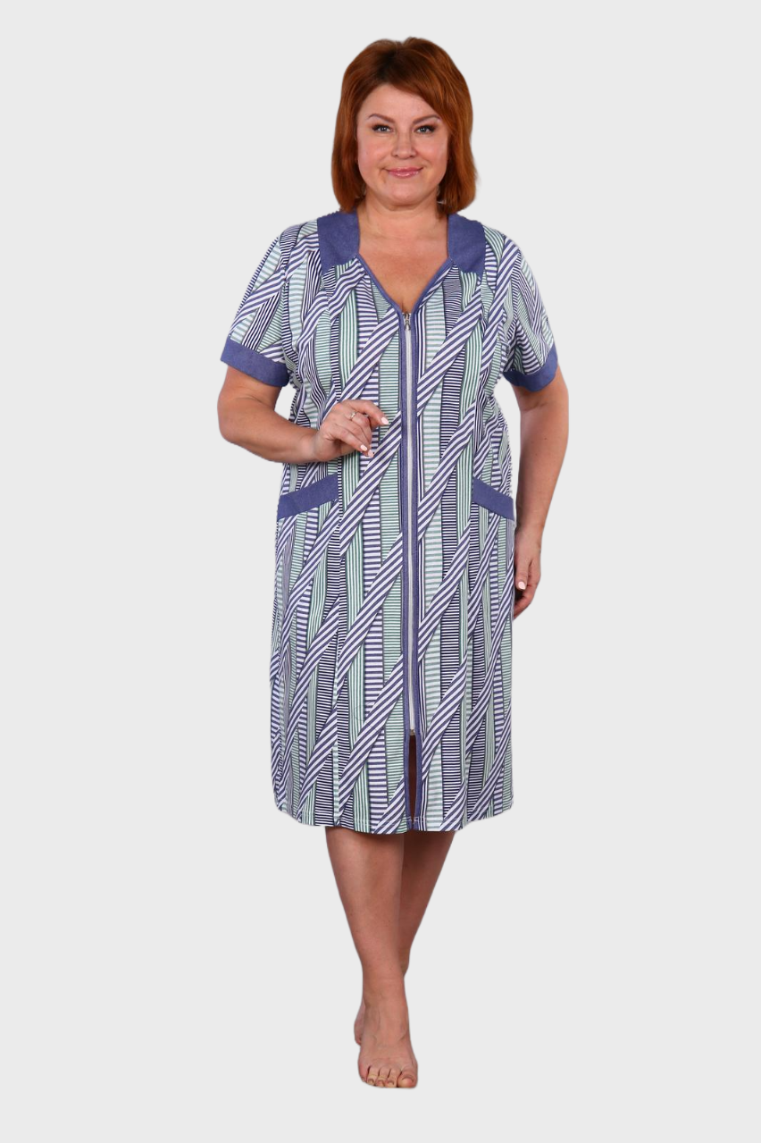 Селена - халат синий