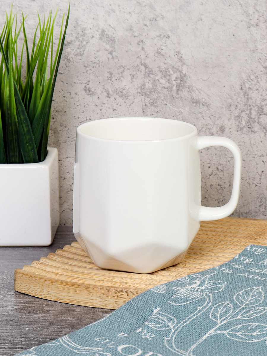 Кружка 300 мл с гранями / DR-1028 /уп 48/