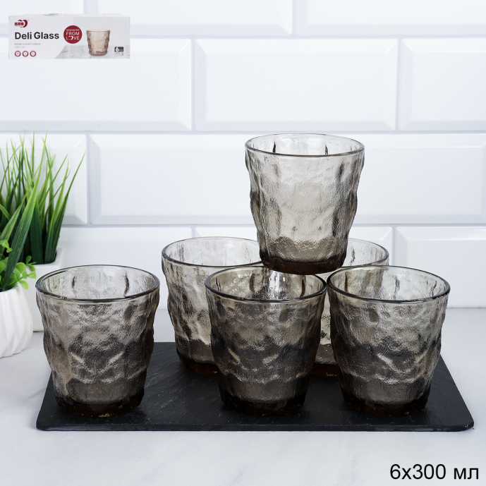 Стакан 300 мл АйсКом дымка ШТУЧНО / KB047-1S / низкий