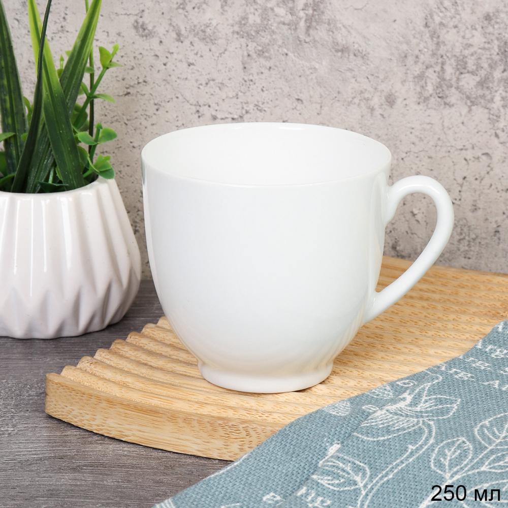 Кружка 250 мл / DR-1022 /уп 72/ тонкостенный фарфор