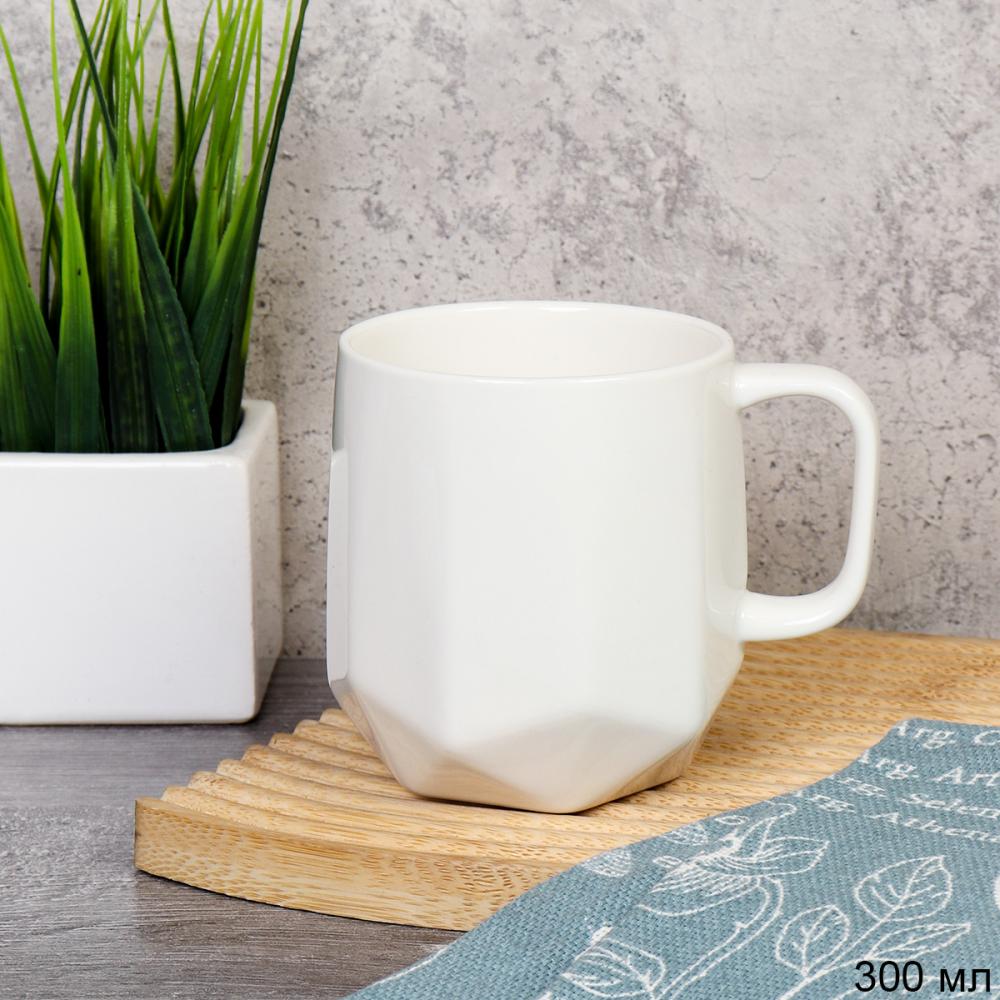 Кружка 300 мл с гранями / DR-1028 /уп 48/