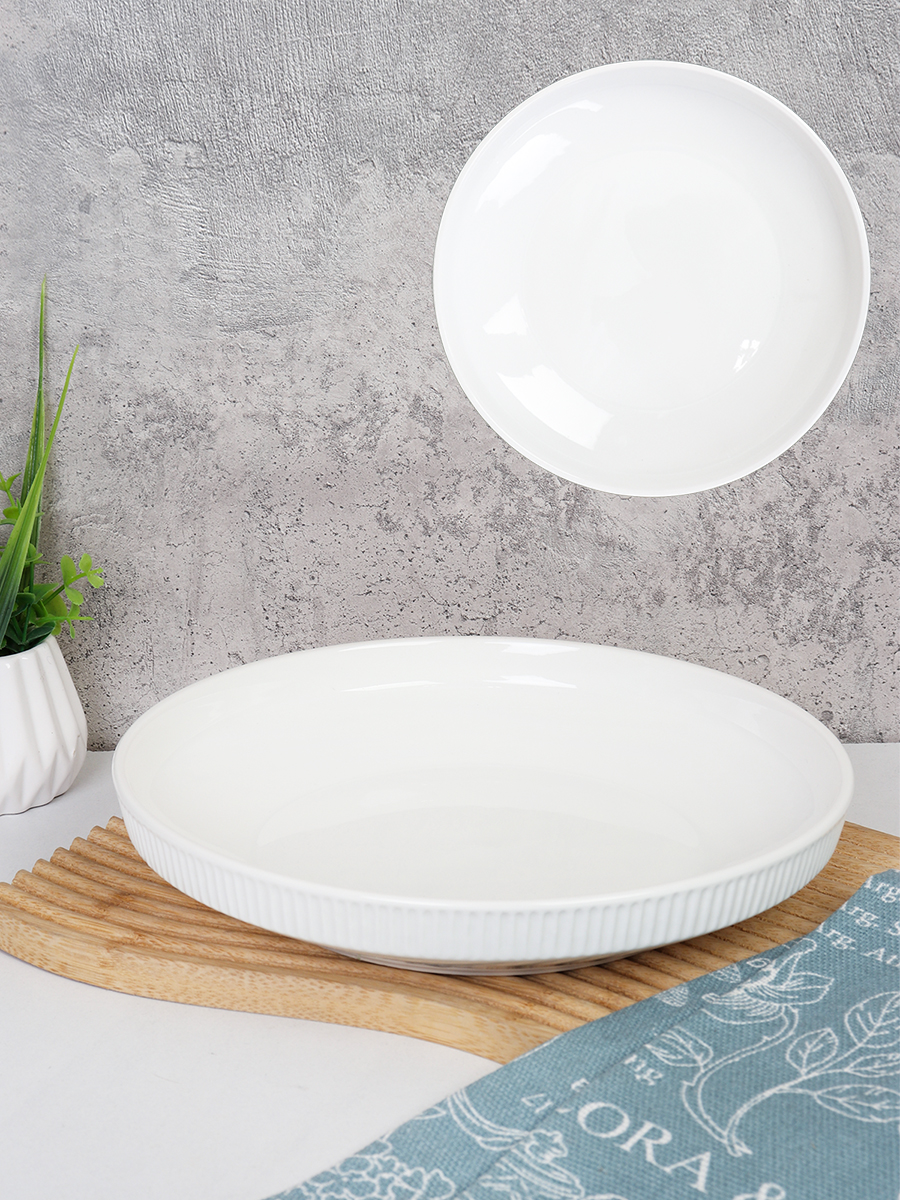 Тарелка круглая 21 см Вертикаль / E-22 /уп 18/