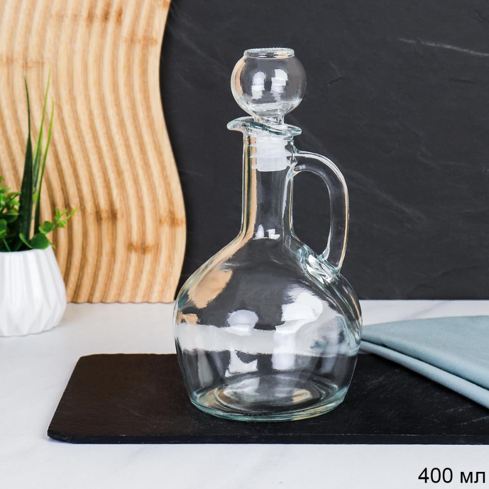 Графин-штоф Кувшин 400 мл / G-5 /уп 48/ стеклянная крышка