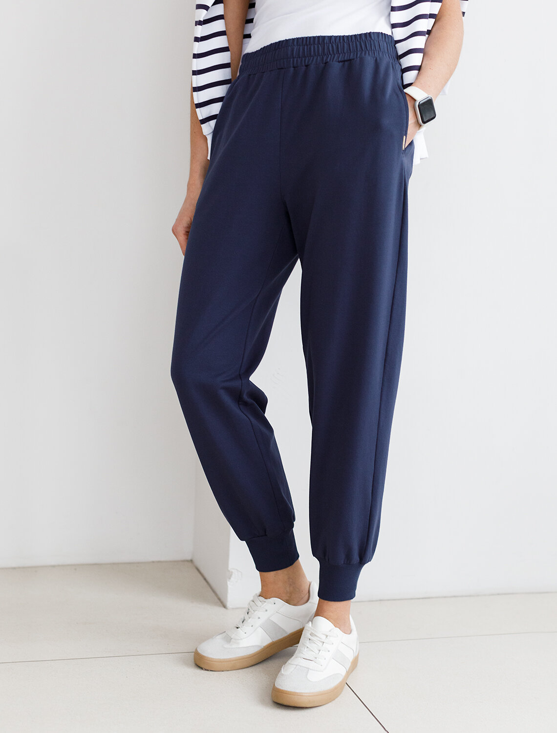 ст. цена1850руб.! VILATTE Брюки D44.040т.синий