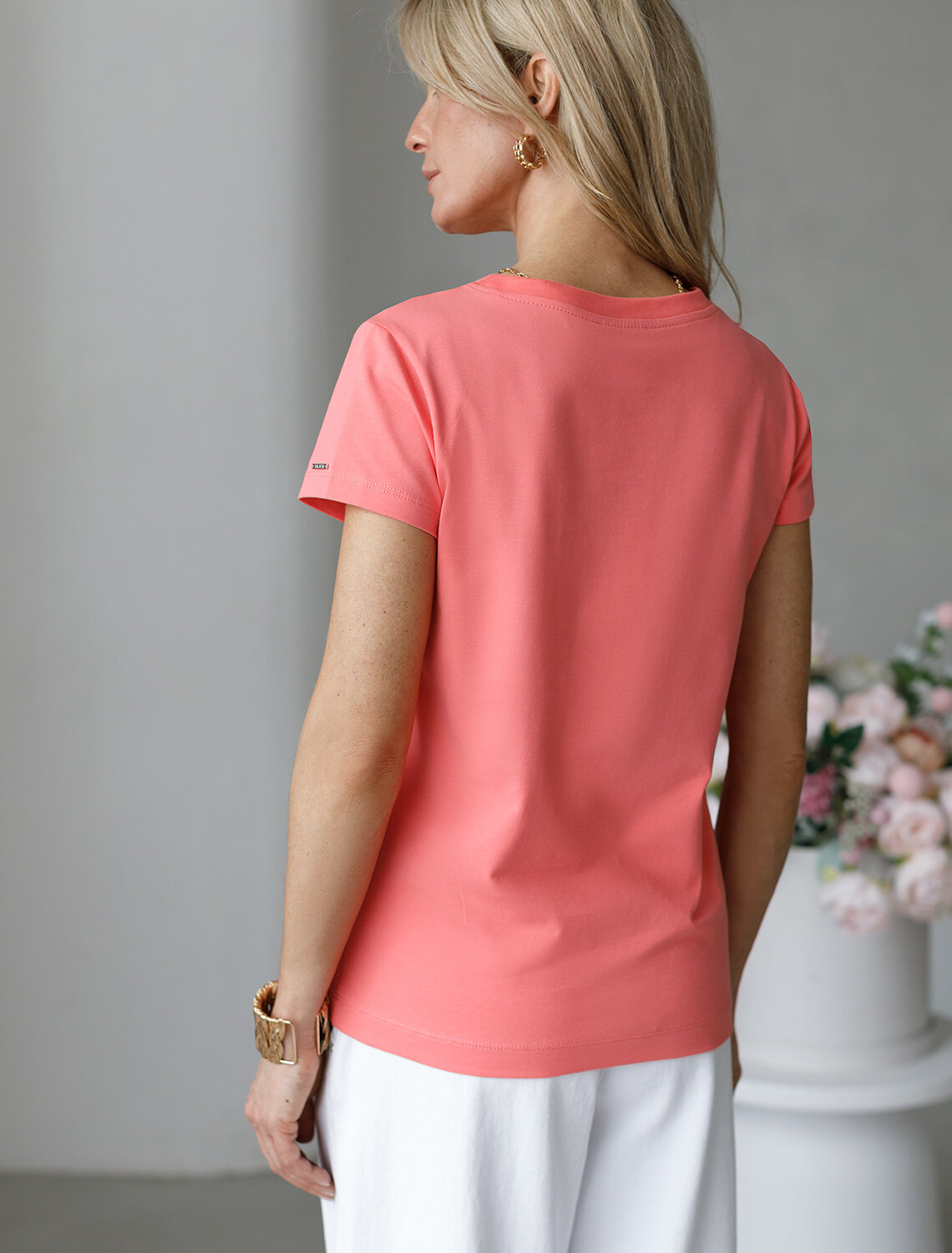 ст. цена1090руб.! VILATTE Футболка D49.980розовый коралл