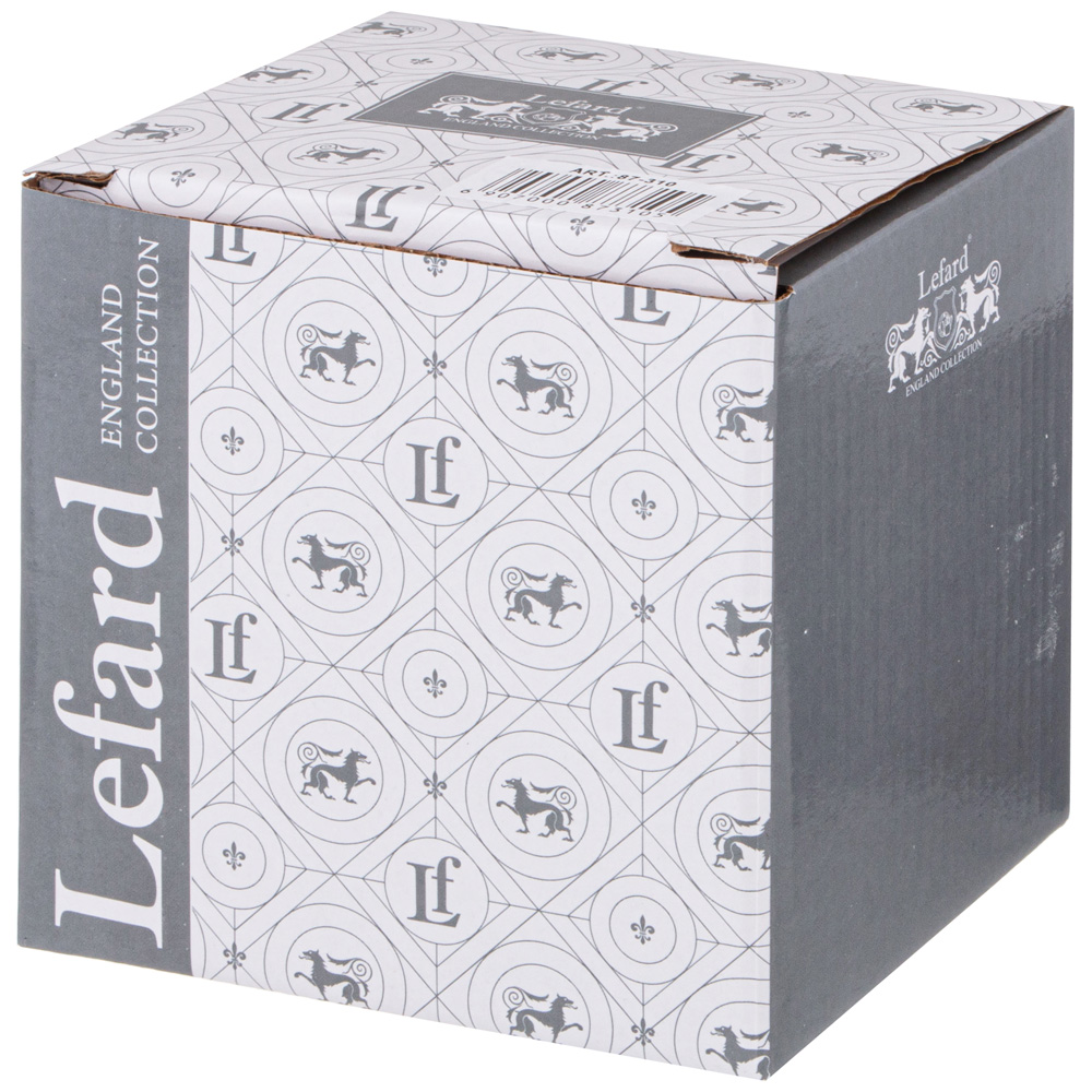 КРУЖКА СТЕКЛЯННАЯ С ФАРФОРОВЫМ СИТОМ LEFARD ЛОРИАН 420 МЛ