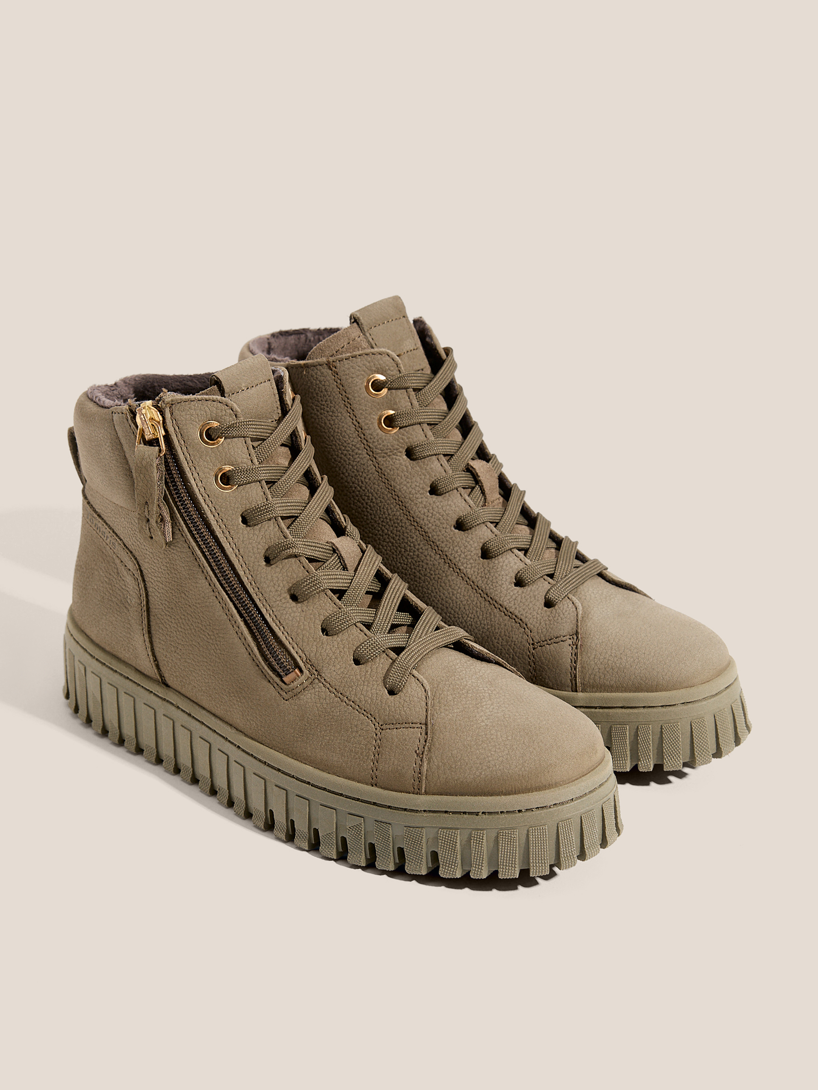 Женские высокие кеды TAMARIS MINORA 4559777, светлый хаки