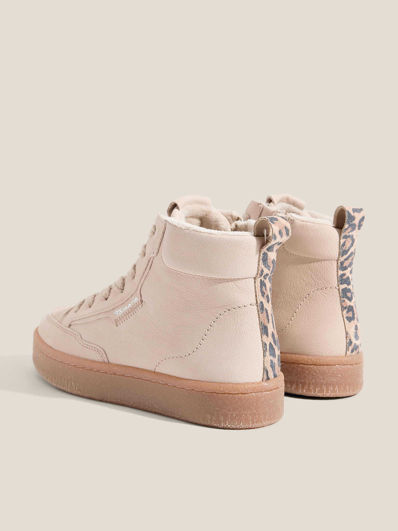 Женские высокие кеды TAMARIS NAKJA 4559749, светло-бежевый