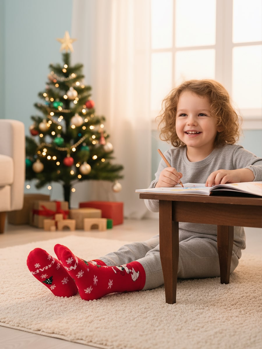 Носки детские DMDBS Happy красный