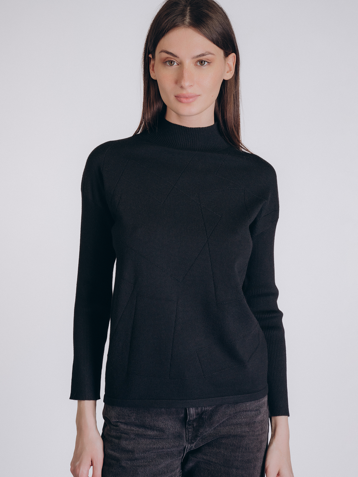 Женская кофта чёрного цвета (Арт. 5222TCC)