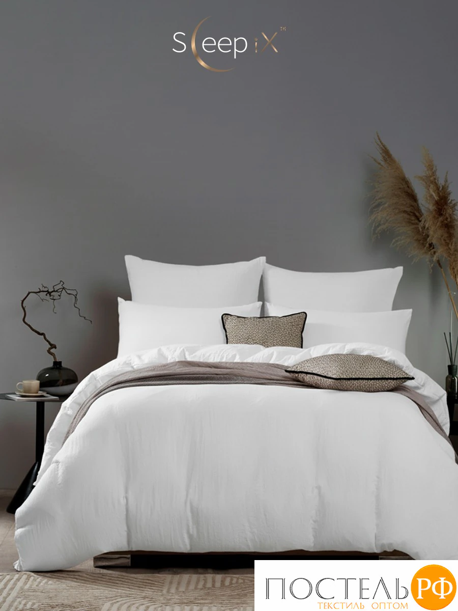 SleepiX Юко бел Простыня 230х250, 1пр., 60%полимодал, 40%бамб. волокно