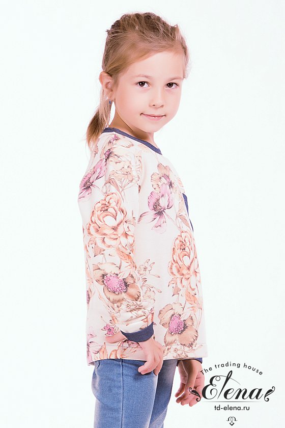 Джемпер из футера М21757