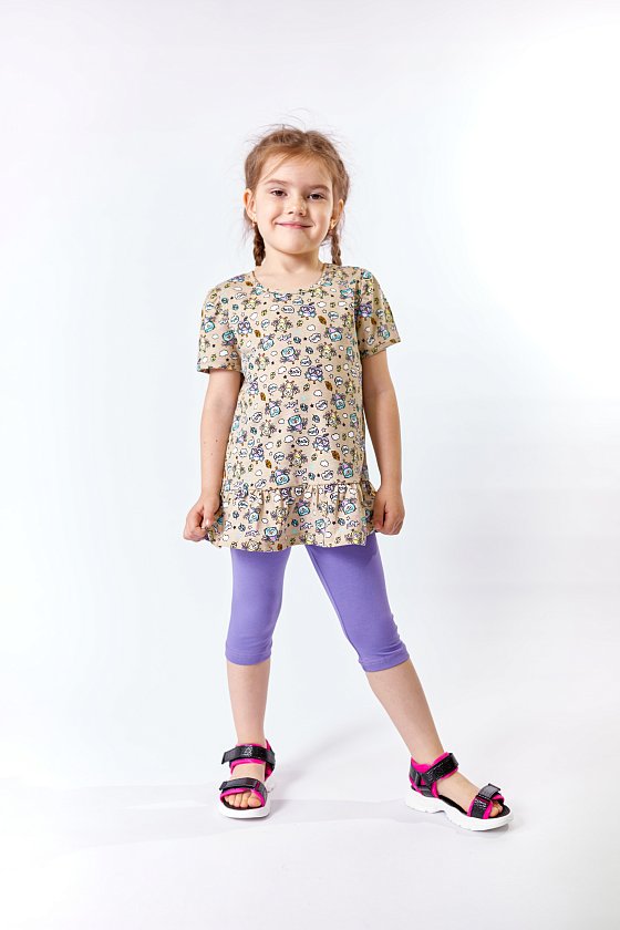 БЫЛО 440р!!! Костюм туника и велосипедки М222049б