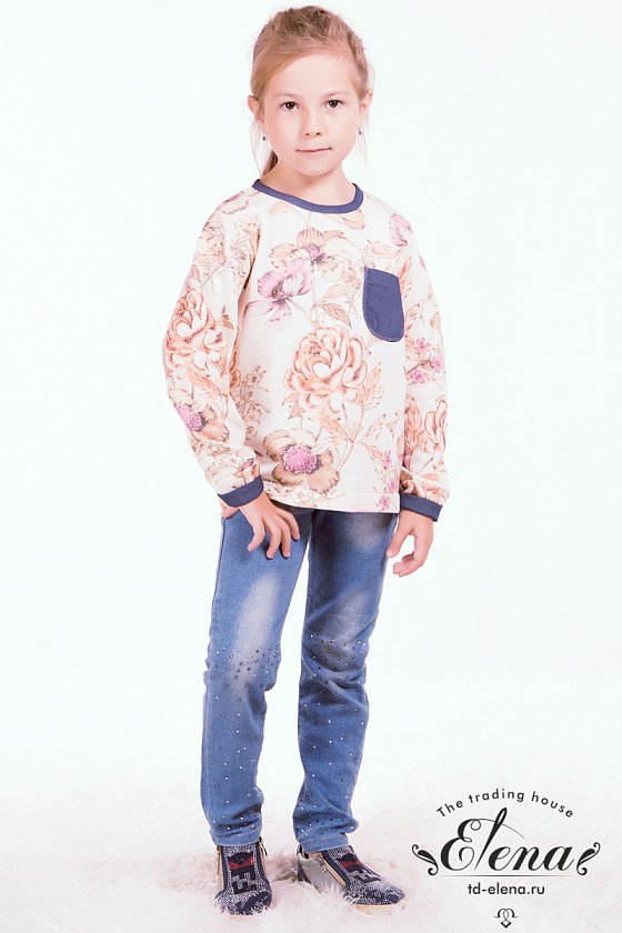 Джемпер из футера М21757