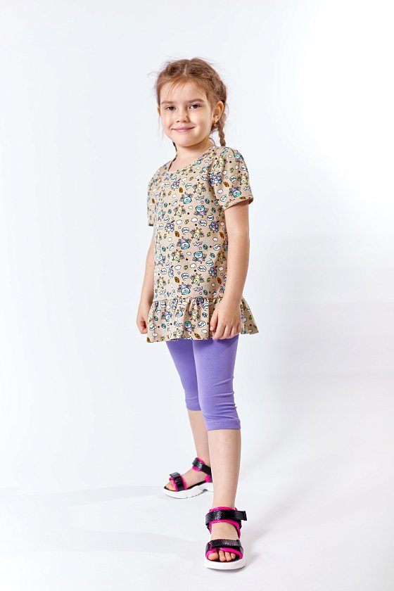 БЫЛО 440р!!! Костюм туника и велосипедки М222049б